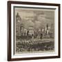 The Farm Labourers' Lock-Out, Trades' Union Demonstration at Manchester in Favour of the Labourers-null-Framed Giclee Print