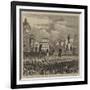 The Farm Labourers' Lock-Out, Trades' Union Demonstration at Manchester in Favour of the Labourers-null-Framed Giclee Print