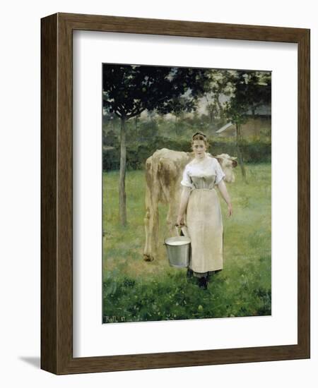 The Farm Maid, 1887-Alfred Roll-Framed Giclee Print