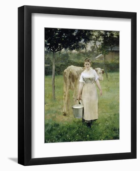 The Farm Maid, 1887-Alfred Roll-Framed Giclee Print