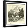 The Farm of Tiocuna, Uncle's Cradle-Édouard Riou-Framed Giclee Print