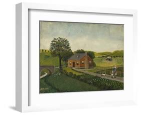 The Farm (Oil on Canvas)-John Kane-Framed Giclee Print