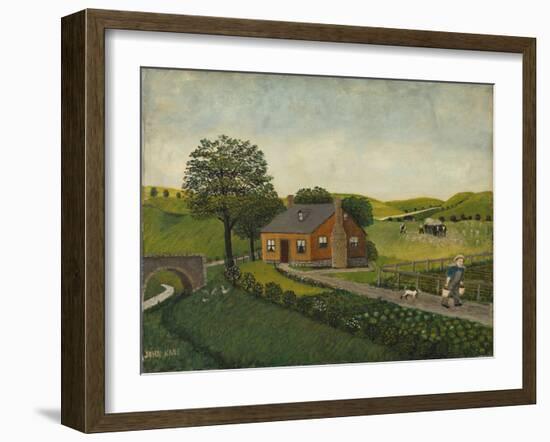 The Farm (Oil on Canvas)-John Kane-Framed Giclee Print