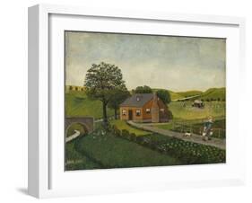 The Farm (Oil on Canvas)-John Kane-Framed Giclee Print