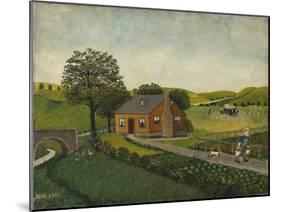 The Farm (Oil on Canvas)-John Kane-Mounted Giclee Print