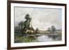 The Farm on the Pond-Maurice Levis-Framed Giclee Print