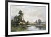 The Farm on the Pond-Maurice Levis-Framed Giclee Print