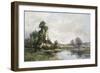 The Farm on the Pond-Maurice Levis-Framed Giclee Print