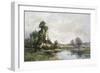 The Farm on the Pond-Maurice Levis-Framed Giclee Print