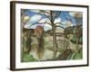 The Farm Pond, 1940 (Oil on Canvas)-John Northcote Nash-Framed Giclee Print