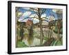 The Farm Pond, 1940 (Oil on Canvas)-John Northcote Nash-Framed Giclee Print