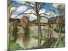 The Farm Pond, 1940 (Oil on Canvas)-John Northcote Nash-Mounted Giclee Print