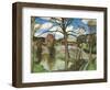 The Farm Pond, 1940 (Oil on Canvas)-John Northcote Nash-Framed Giclee Print