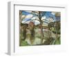 The Farm Pond, 1940 (Oil on Canvas)-John Northcote Nash-Framed Giclee Print