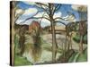 The Farm Pond, 1940 (Oil on Canvas)-John Northcote Nash-Stretched Canvas