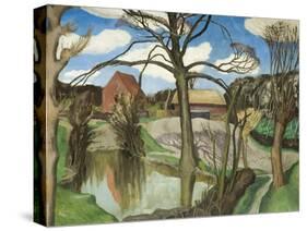 The Farm Pond, 1940 (Oil on Canvas)-John Northcote Nash-Stretched Canvas