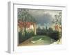 The Farm Yard, 1896-98-Henri Rousseau-Framed Giclee Print