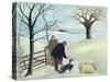 The Farmer and His Dog-Margaret Loxton-Stretched Canvas