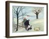 The Farmer and His Dog-Margaret Loxton-Framed Giclee Print