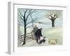 The Farmer and His Dog-Margaret Loxton-Framed Giclee Print