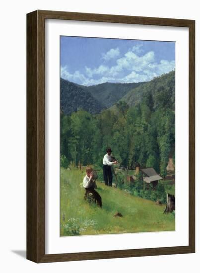 The Farmer and His Son at Harvesting, 1879-Thomas Pollock Anshutz-Framed Giclee Print