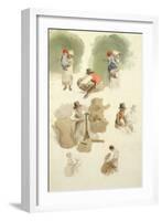 The Farmer's Children-Robert Hills-Framed Giclee Print