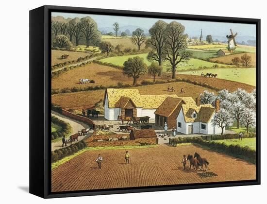 The Farmer's Life-Ronald Lampitt-Framed Stretched Canvas