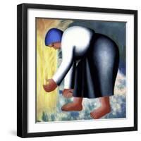 The Farmer's Wife, no.2-Kasimir Malevich-Framed Giclee Print