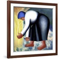 The Farmer's Wife, no.2-Kasimir Malevich-Framed Giclee Print