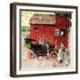 The Farmer Takes a Ride-Norman Rockwell-Framed Giclee Print