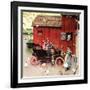 The Farmer Takes a Ride-Norman Rockwell-Framed Giclee Print