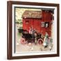 The Farmer Takes a Ride-Norman Rockwell-Framed Giclee Print