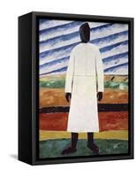 The Farmer-Kasimir Malevich-Framed Stretched Canvas