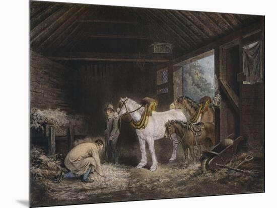 The Farmers Stable, (1791) 1901-George Morland-Mounted Giclee Print