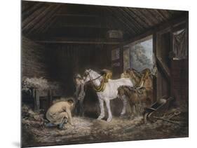 The Farmers Stable, (1791) 1901-George Morland-Mounted Giclee Print