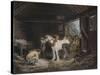 The Farmers Stable, (1791) 1901-George Morland-Stretched Canvas