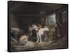 The Farmers Stable, (1791) 1901-George Morland-Framed Stretched Canvas