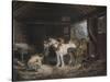 The Farmers Stable, (1791) 1901-George Morland-Stretched Canvas