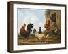 The Farmyard, 1860-Albertus Verhosen-Framed Giclee Print