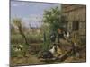 The Farmyard, 1898-Carl Jutz-Mounted Giclee Print