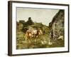 The Farmyard-Adolphe Charles Marais-Framed Giclee Print