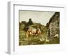 The Farmyard-Adolphe Charles Marais-Framed Giclee Print