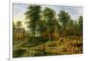 The Farmyard-Jan Brueghel the Younger-Framed Giclee Print