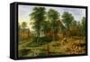 The Farmyard-Jan Brueghel the Younger-Framed Stretched Canvas