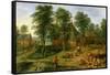 The Farmyard-Jan Brueghel the Younger-Framed Stretched Canvas