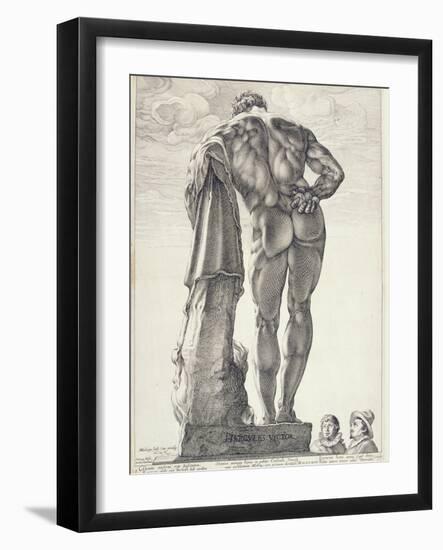 The Farnese Hercules, 1592-Hendrik Goltzius-Framed Giclee Print