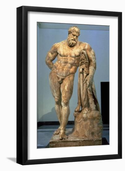 The Farnese Hercules, Roman Copy after a Greek Original by Lisippus, 3rd Century-null-Framed Giclee Print