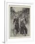 The Fashion of the Hour, Lady Cyclists in Battersea Park-null-Framed Giclee Print