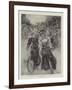 The Fashion of the Hour, Lady Cyclists in Battersea Park-null-Framed Giclee Print