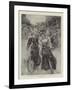 The Fashion of the Hour, Lady Cyclists in Battersea Park-null-Framed Giclee Print